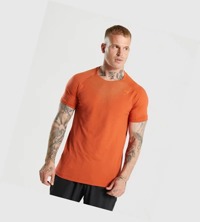 Camiseta Gymshark Apex Contrast Hombre Rojos | 5308-JVNHQ