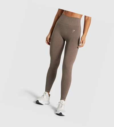 Leggins Gymshark Adapt Fleck Seamless High Waisted Mujer Marrom | 5902-TRQJG