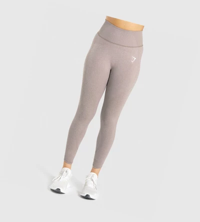 Leggins Gymshark Vital Rise Seamless High Waisted Mujer Grises Marrom | 9538-QJCZB