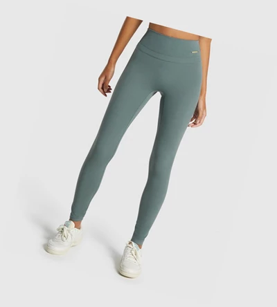 Leggins Gymshark Whitney High Rise High Waisted Mujer Verdes | 3812-LMXKJ