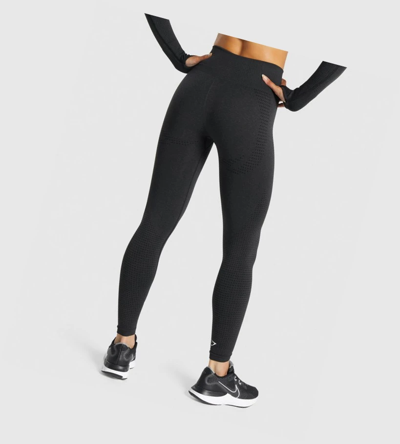 Leggins Gymshark Vital Seamless 2.0 High Waisted Mujer Negros | 9487-XISYL