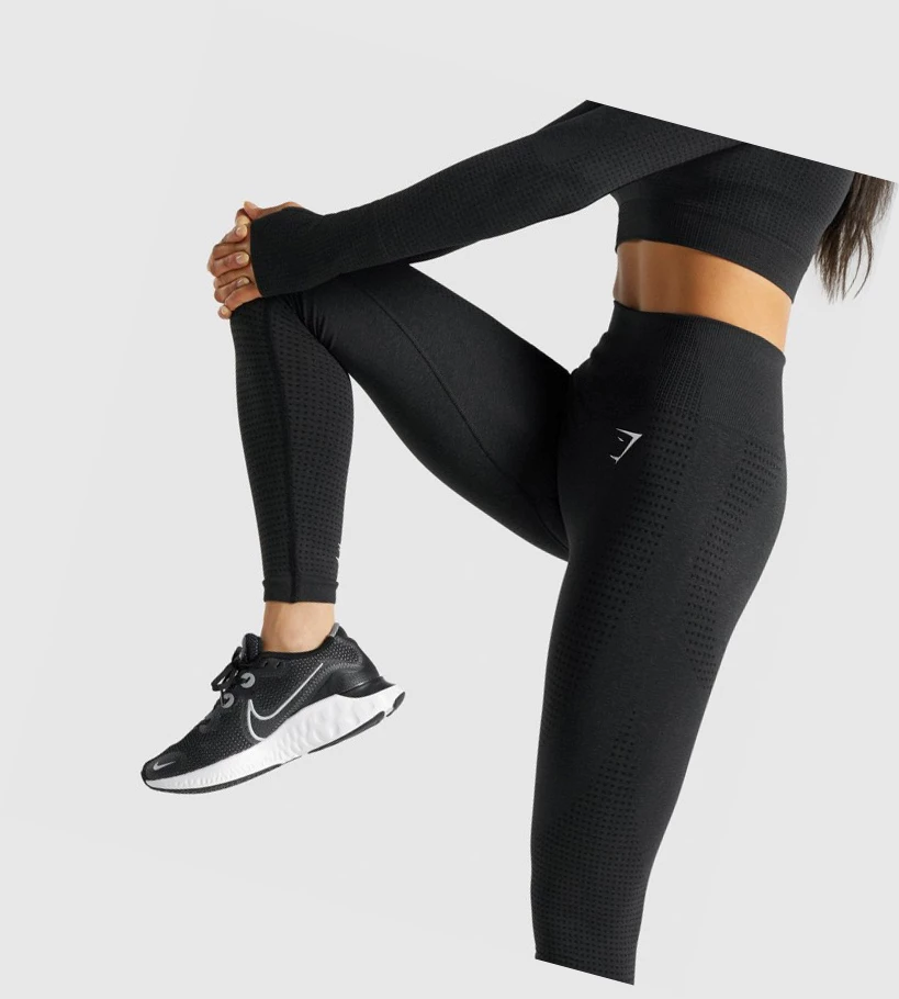 Leggins Gymshark Vital Seamless 2.0 High Waisted Mujer Negros | 9487-XISYL